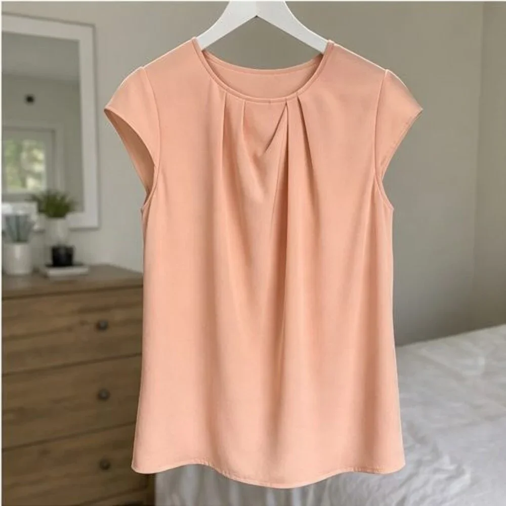 Mauve V Neck Top
